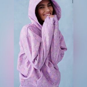 LoveShackFancy Nacova Floral Pullover Hoodie